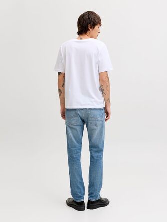 Чоловічі джинси Jack & Jones JJICLARK Regular fit, синій денім, 34W / 32L