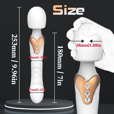 Вібратор для жінок JFRong Doppelkopf з функцією імпульсу - сексуальна іграшка з 10 режимами вібрації, силікон, G-точка, кліторальний, з подвійним мотором, для жінок та пар (рожевий)