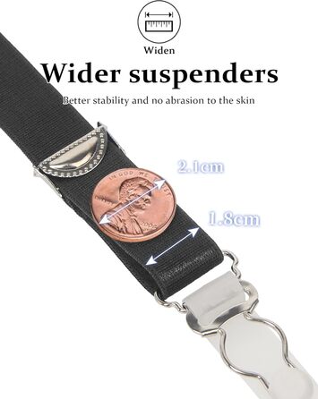 Чорні панчіхотримачі для жінок з металевим кліпом та мереживом, великі розміри M-L