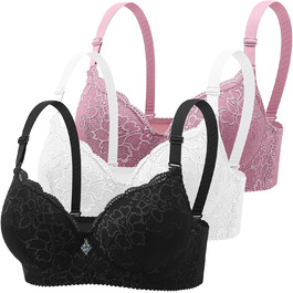 колір: j12# набір з 3 бюстгальтерів з мереживом (класичний стиль)