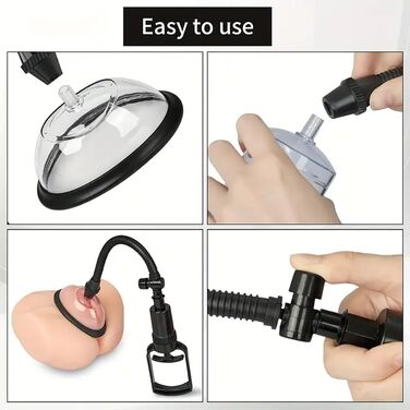 Набір для стимуляції клітора Guspiun: ручна вакуумна помпа з 2 сосками для клітора та 3 сосками для грудей, сексуальна іграшка для жінок, парна