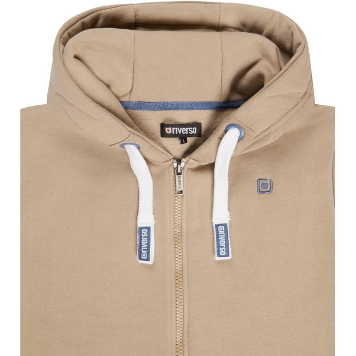 Чоловіча толстовка на блискавці з капюшоном riverso RIVNoah Regular Fit, колір Cobblestone Beige