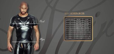 Чоловічі штани Treggings з Powerwetlook матеріалу чорного кольору XL | Noir Handmade Collection