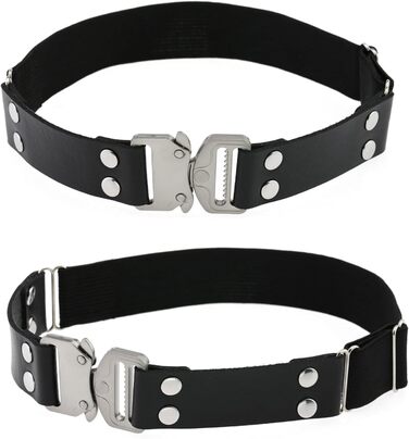 Жіночі готичні набедрені стрічки KUFUN, 2 шт., регульована пряжка, високі панчохи чорного кольору