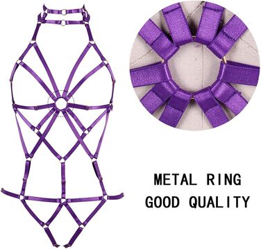 Корсет-нагрудник BANSSGOTH для жінок, фіолетовий, готичний стиль, регульований, для фестивалів та рейвів