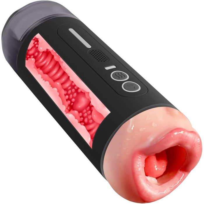 Електричний мастурбатор для чоловіків Jpscor 2-в-1 з 10 режимами вібрації та звуковими ефектами