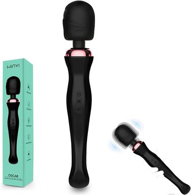 Силіконовий вібратор Xuomt для жінок: анальний, вагінальний, масажер клітора та G-spot. 20 режимів, водонепроникний, 32 см.