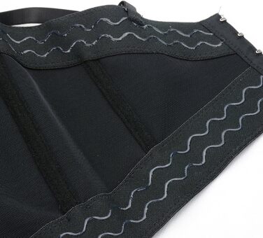 Корсет жіночий ELLACCI з діамантовими перлами та стразами, чорний