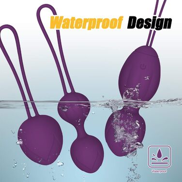 Тренувальні кулі для дна тазу, тренажер для дна тазу для жінок, силіконові кулі для контролю сечовипускання та вправ для дна тазу (фіолетовий)