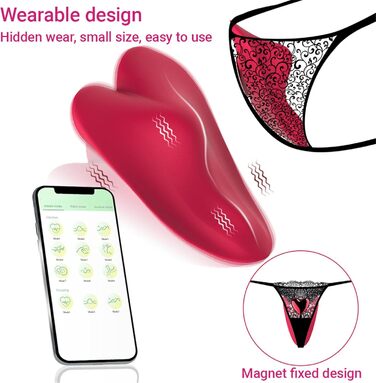 Вібратор для жінок та пар з пультом дистанційного керування, 10 режимів, Butterfly Vibrator