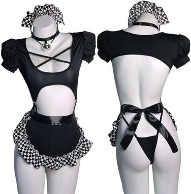 Костюм служниці JasmyGirls: сексуальний набір для косплею, рольових ігор та вечірок