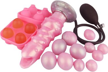 Набір силіконових анусових іграшок Soarvlorfy: анальні кульки, яйця, плагін, кулька, силікон