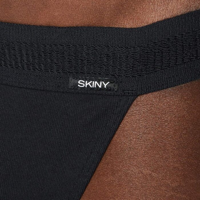 Танга чоловічі Skiny з бавовни Retro G-String (2 шт.) чорного кольору, розмір M (082227)