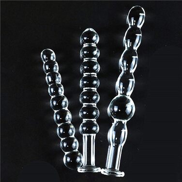 Набір скляних дилда: 5 шт. для анального секса, стимуляція G-точки, SM-іграшки для чоловіків та жінок