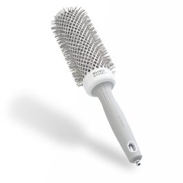Професійна кругла щітка для укладки волосся Olivia Garden Expert Blowout Speed, 45 мм, біло-сіра