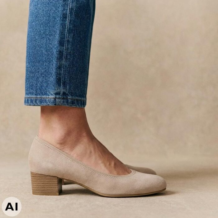 Жіночі туфлі Jana Pumps синтетичні, бежеві, повнота H, розмір 41 EU