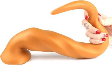 Анальний плаг Roluck для чоловіків, 54 см, з м'якого силікону, з присоском для масажу простати та анального оргазму