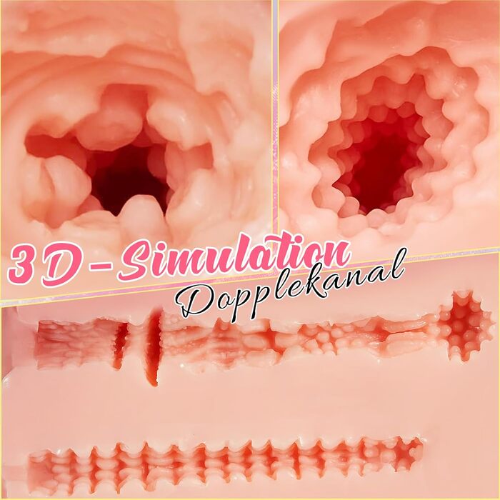 Мастурбатор для чоловіків 3 кг з 3D-каналами, зробленний з силікону. Іграшка для дорослих