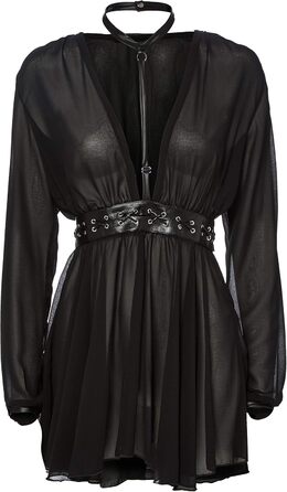 Чорне мереживне плаття Noir з бантиком, розмір 3XL