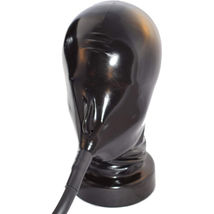 Латексні шорти Slip Rubberfashion з пеніс-кавери та маска - чорний латекс для чоловіків, 0.4 мм