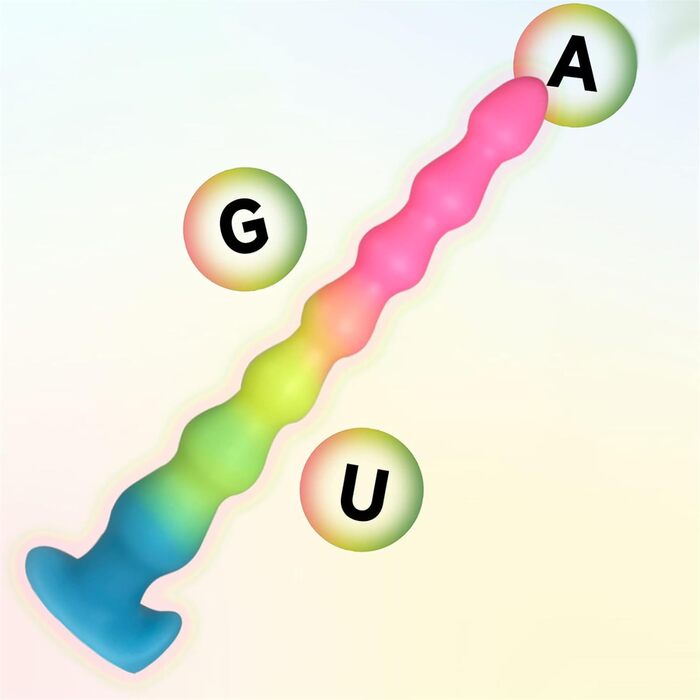 Анальний дildo Axcroo з м'якого силікону, 36 см, з кулями та ланцюгом, стимулятор простати, для чоловіків та жінок