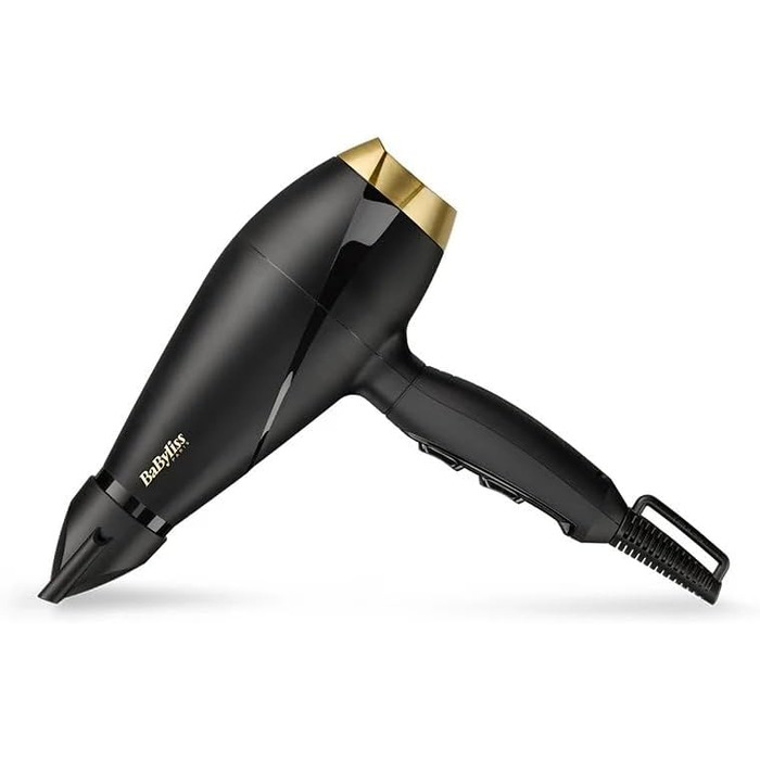 Фен для волосся BaByliss 6704E Power Pro 2000, професійний, чорний