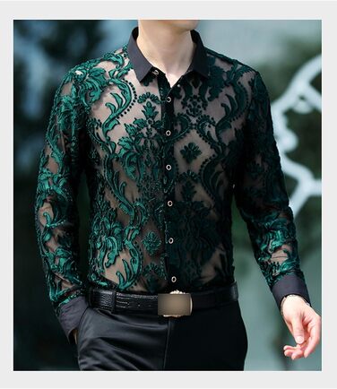 Прозора сітчаста накидка для чоловіків та жінок, сексуальна, коротка, для нічного клубу, мереживна накидка (XS, Cs24)