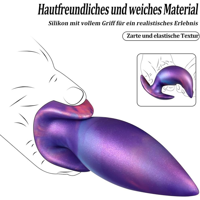 Анальний плаг Kuaecr Weichen Silikon XL для масажу G-точки та простати | Іграшки для дорослих