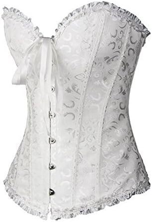 Чорний топ PhilaeEC для великих розмірів (XXL) з квітковим візерунком та корсетом