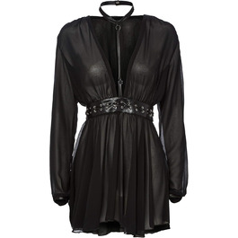 Чорне мереживне плаття Noir з бантиком, розмір 3XL