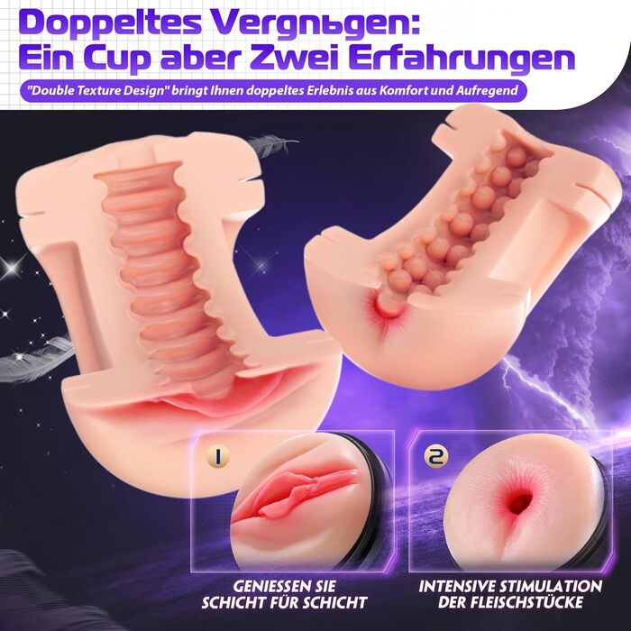 Набір секс-іграшок для пар Eisches: вібратори, стимулятори клітора, сосків та пеніса, анальний пробка, 10 режимів (чорний)