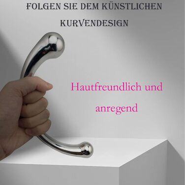Металевий анальний масажер для простати - стимуляція G-точки, анальний дildo, масажер для чоловіків, нержавіюча сталь