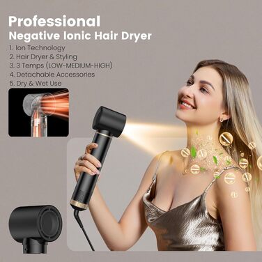 Мультистайлер для волосся 5 в 1 Haarstyler 1000W: фен-щітка, гофре, вирівнювач та насадки для завивки, білий