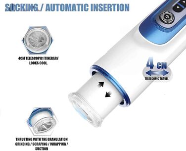 Масажер для чоловіків з 7 режимами вібрації та підігрівом - 3D силікон, автоматичний стимулятор пеніса