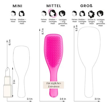 Щітка для волосся Tangle Teezer The Ultimate Styler для об'єму та блиску, ідеальна для нарощування, перук та екстензій, рожева