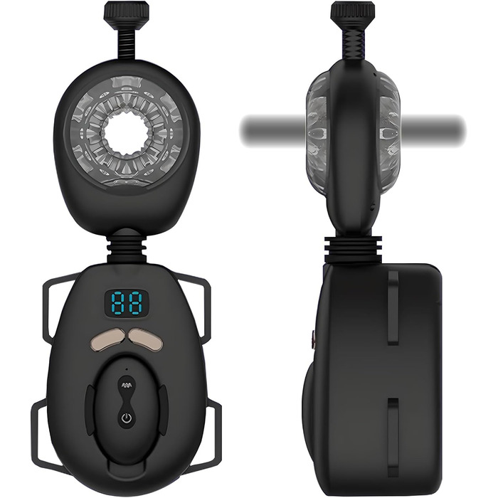 Масажер для чоловіків з 9 режимами вібрації та функцією strap-on. Інтимні іграшки для чоловіків