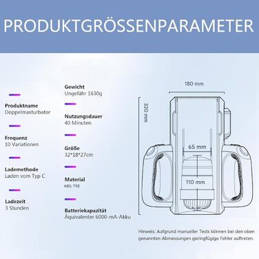 Електричний мастурбатор для чоловіків Leten з тримачем для телефону, подвійними ручками та набором аксесуарів