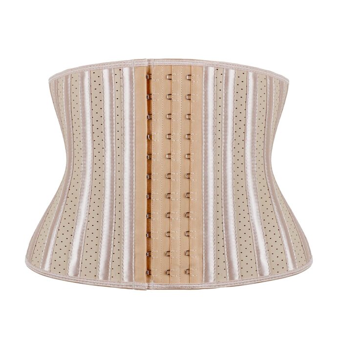 Корсет для фігури жіночий, чорний та бежевий (XXL), 25 кісток, дихаючий