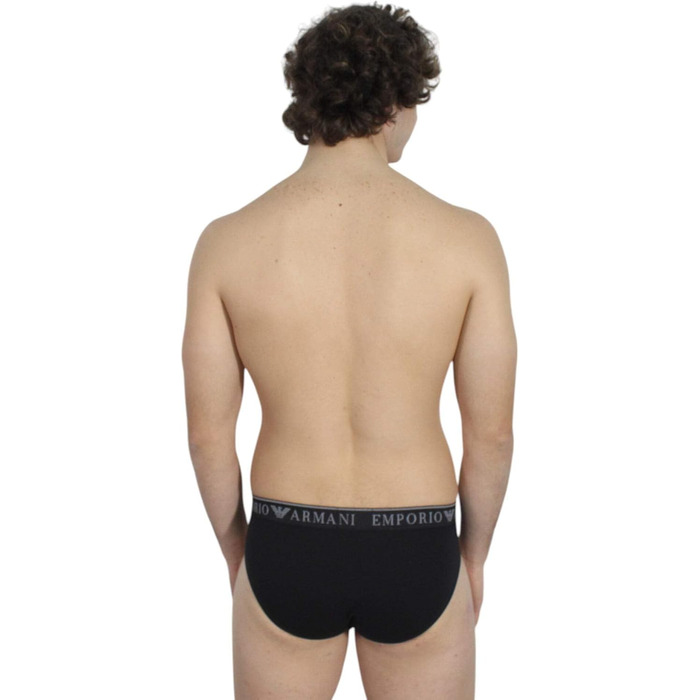 Слип чоловічий Emporio Armani (2 шт. в упаковці) (XL, Чорний/Чорний)