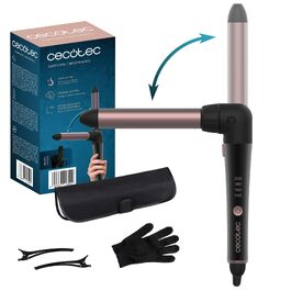 Конічний паяльник для локонів Cecotec SurfCare TwistConic 33W з керамічним покриттям, діаметр 13-25 мм, для створення природних хвиль та текстури волосся