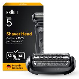 Запасна голівальна сітка Braun Series 5 54B для електробритв, чорна — оригінальний аксесуар Made in Germany