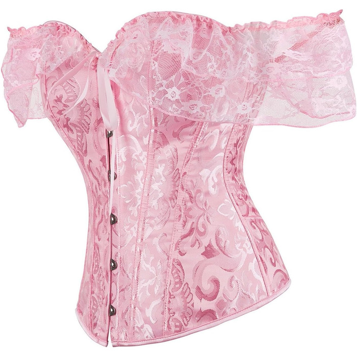 Жіночий корсет через груди великих розмірів, готичний стиль, вінтаж, корсет-бандаж, топ-корсет, корсаж, бандаж (червоний, XL)