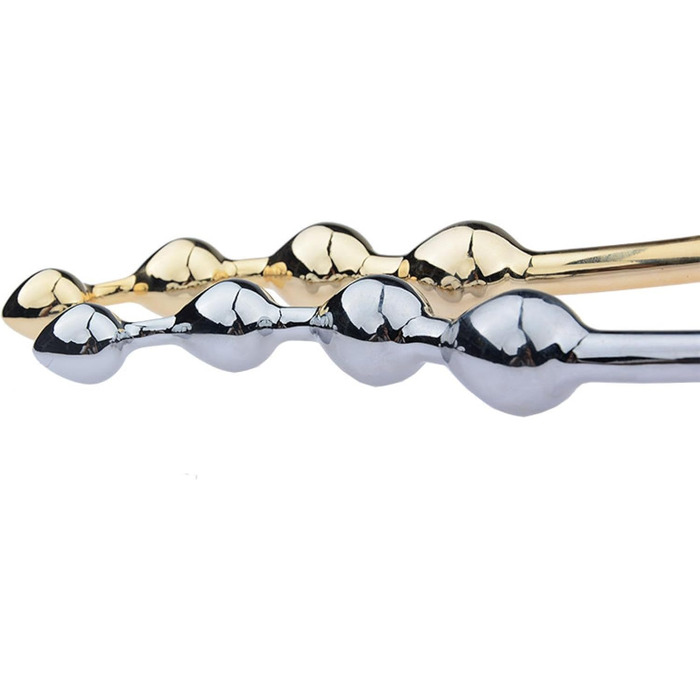 Металевий анальний плагін з нержавіючої сталі - дилдо для дорослих, унісекс. Іграшка для секс-ігор, мастурбації. Довгий бат-плаг, секс-машина.