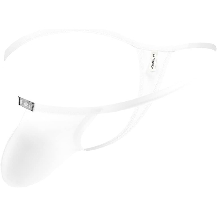 Сліп-майтка iKingsky для чоловіків XXL, білий (сліп, танга, сексуальна вигин)