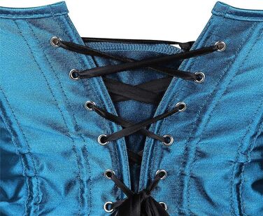 Корсет Daen Korsett великого розміру: сексуальний корсет, топ, спідня білизна (L, блакитно-зелений, блакитний)