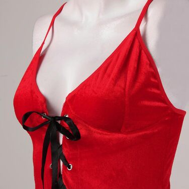 SRZYMJ: Сексуальна нічна сорочка/комбінезон для жінок - прозора мереживна піжама, babydoll, танга (червоний, XXL)