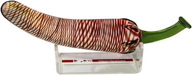 Glasdildo Glass Vibrations - Червоний Перець