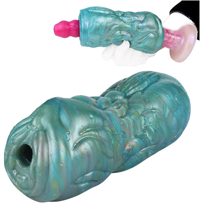 Імітатор вагіни Jixaxe Alien Monster для чоловіків, реалістичний мастурбатор з 3D-вагіною та анальним отвором, компактний, для соло-ігри (G6173)