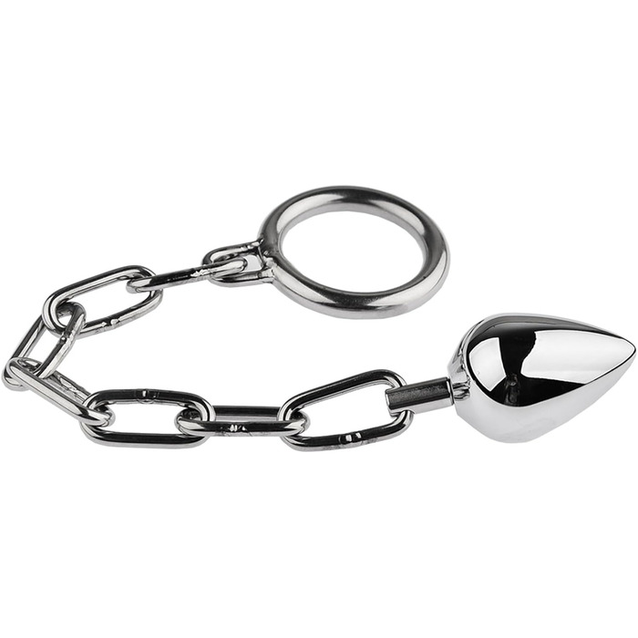 Анальні кульки та масажери для ануса з металу (3 шт.) - металевий анальний плаг, кільце для простати, масажер для чоловіків та жінок