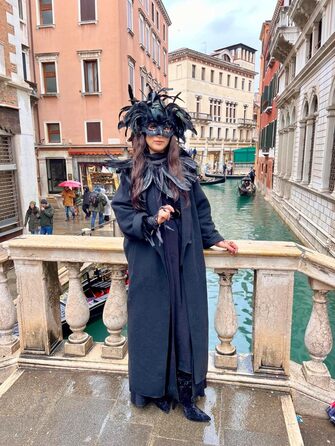 Венеціанська маска для жінок та чоловіків, маска для маскараду, чорна маска з пір'ям, маска ворона для карнавалу, Фашінгу, Хелловіну, косплею, аксесуари до костюма